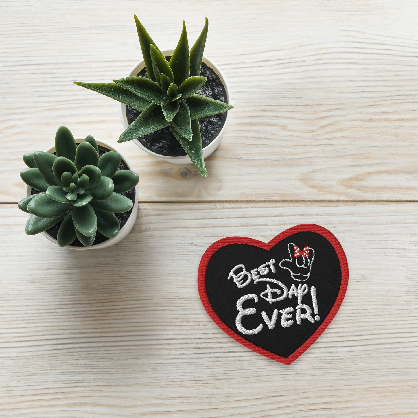 Best Day Ever ASL Disney inspired I LOVE YOU Embroidered patches Embroidered patches