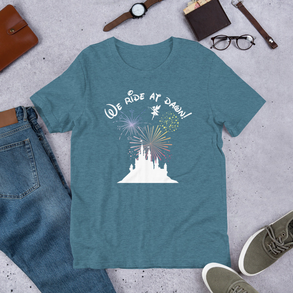 We Ride at Dawn Funny Disney inspired Unisex t-shirt