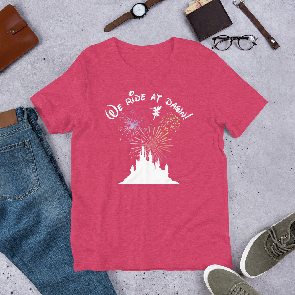 We Ride at Dawn Funny Disney inspired Unisex t-shirt